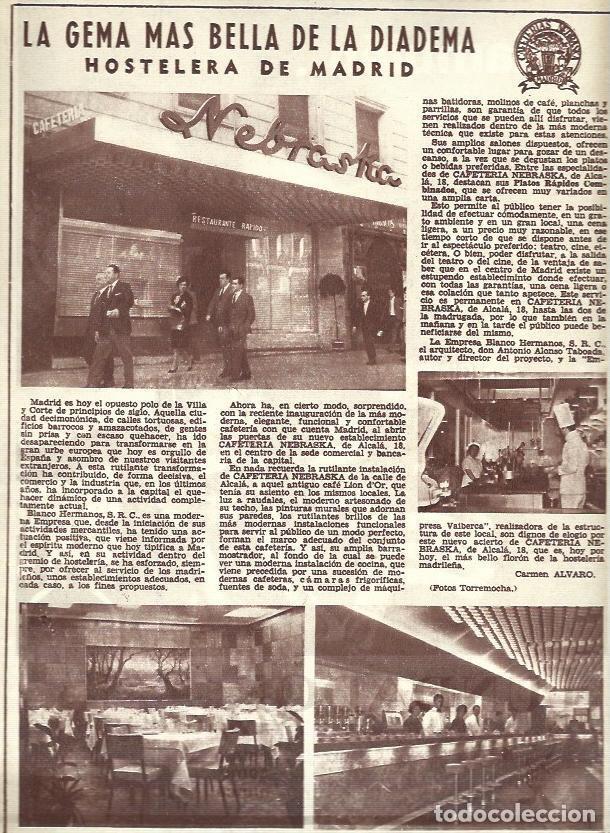 Cartes Postales: LAMINA 35770: Publicidad de Hotel Nebraska de Madrid - VVAA