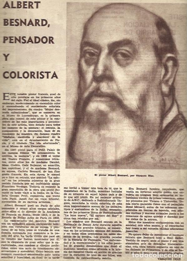 Cartes Postales: LAMINA 35807: Albert Bernard, por Vazquez Diaz - VVAA