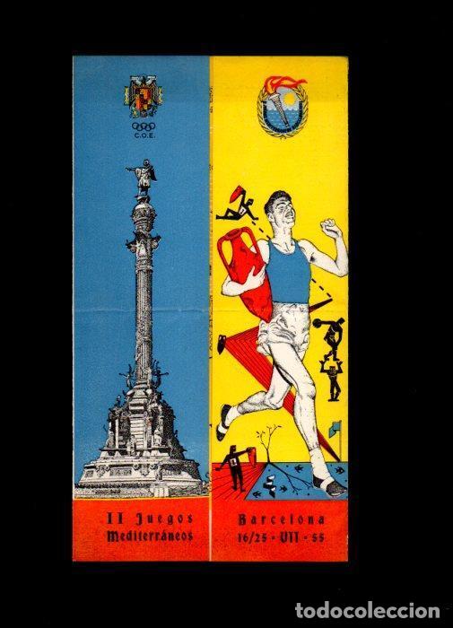 Cartoline: V49144: II Juegos Mediterraneos en Barcelona 1955. Folleto - NULL