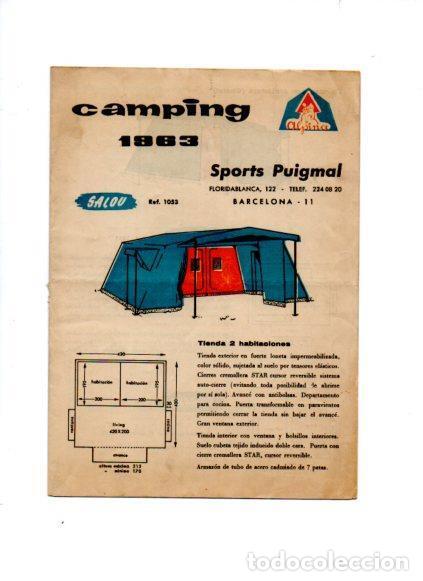 Cartes Postales: V49066: Catalogo Sports Puigmal Barcelona tiendas de camping a&ntilde;o 1963 - NULL