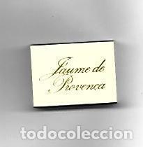 Postkarten: CAJA DE CERILLAS 166: Jaume de Proven&ccedil;a Restaurante. Barcelona - NULL