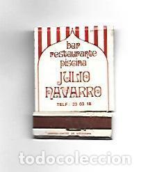 Postales: CAJA DE CERILLAS 205: Bar Julio Navarro. Las Palmas - NULL