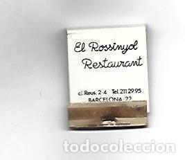 Postkarten: CAJA DE CERILLAS 197: Restaurant El Rossinyol. Barcelona - NULL