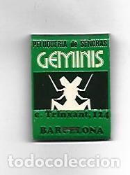 Postcards: CAJA DE CERILLAS 212: Peluqueria Geminis. Barcelona - NULL