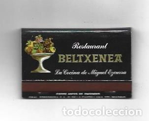 Postcards: CAJA DE CERILLAS 43: Restaurante Beltxenea. Barcelona - NULL