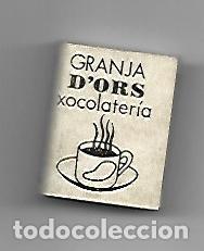 Postkarten: CAJA DE CERILLAS 27: Chocolateria Granja d'Ors. Barcelona - NULL