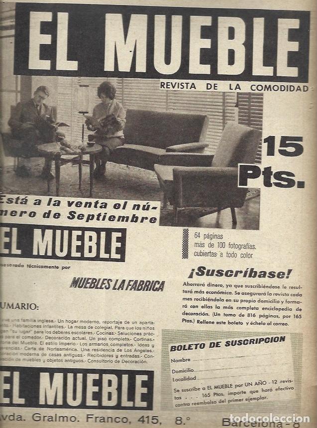 Postais: LAMINA 35506: Publicidad de Muebles La Fabrica en Barcelona - VVAA