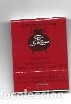 Postales: CAJA DE CERILLAS 69: Restaurante Casa Gallega. Madrid - NULL