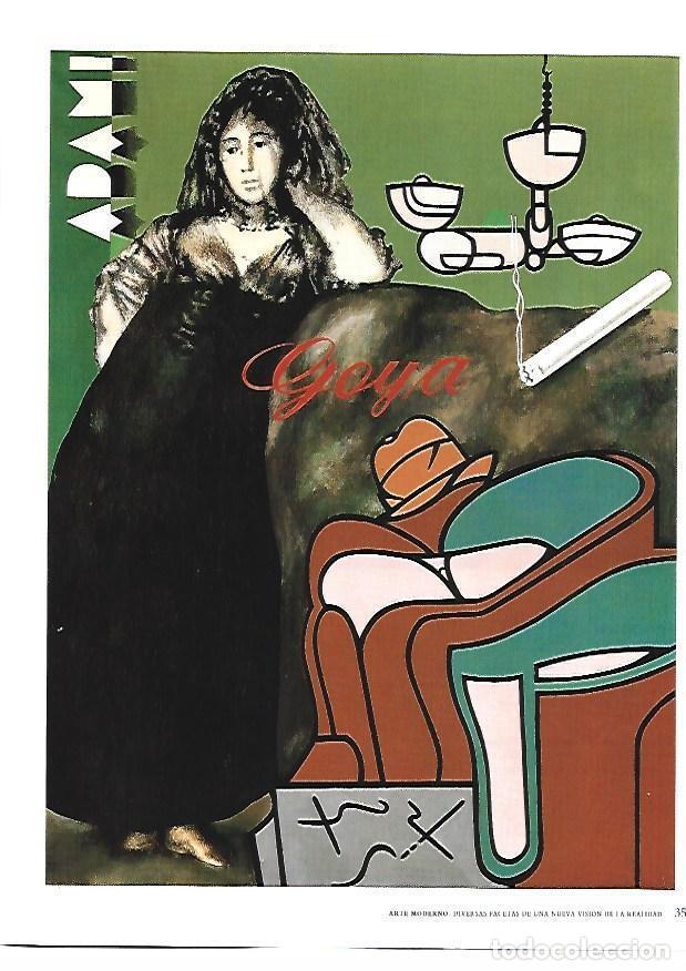 Cartoline: LAMINA 39086: Adami y Goya en el salon, por Equipo Cronica - VVAA
