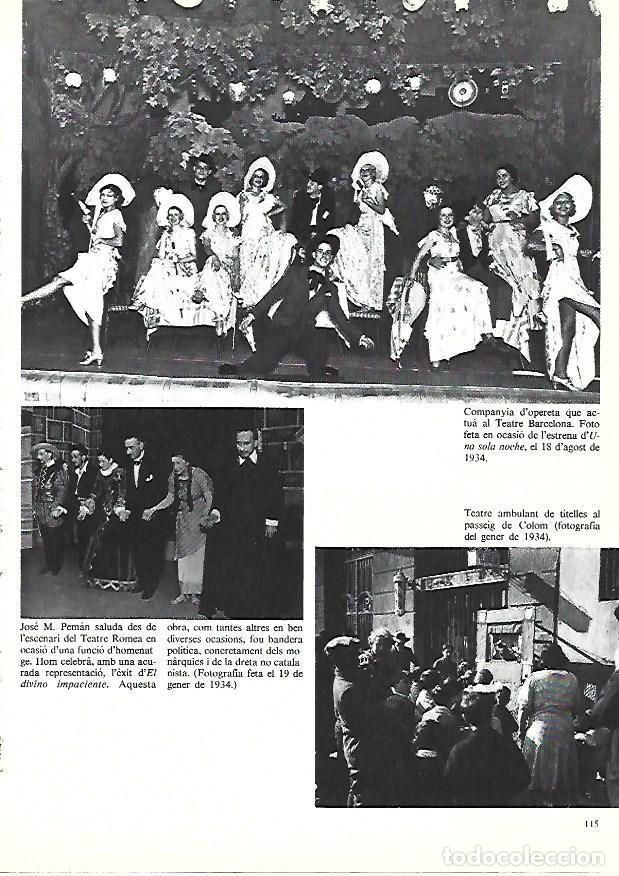 Cartoline: LAMINA 38900: Compa&ntilde;&iacute;a en el Teatro Barcelona y teatro de titeres en el Paseo Colon - Edmon Valles