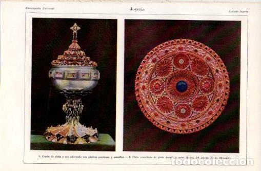 Cartoline: LAMINA V37477: Copon y plato del joyero Jaime Mercade - Varios