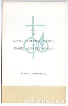 Postales: V49509: Noces de J. Capdevila Ustrell e I. Alvarez Nafria, Sabadell setembre 1966 - NULL - Foto 1