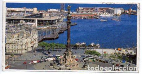 Cartoline: V49485: Vista aerea del Puerto y la estatua de Colon en Barcelona - NULL