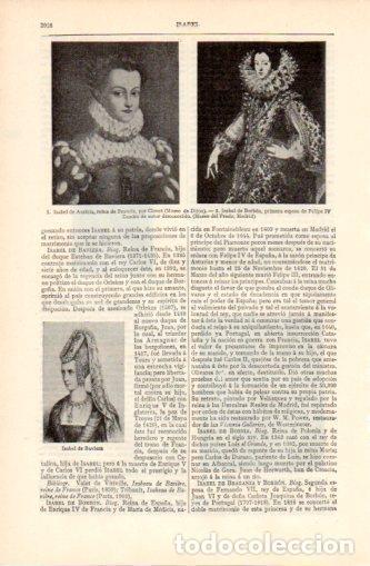 Cartoline: LAMINA V37281: Isabel de Austria, Isabel de Borbon e Isabel de Baviera - Varios