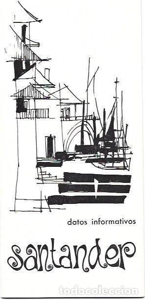 Postales: VARIOS 6669: Santander, datos informativos - VVAA - Foto 1