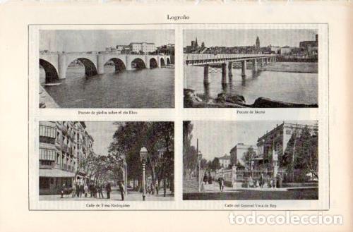 Postais: LAMINA V38036: Vistas de Logro&ntilde;o - Varios