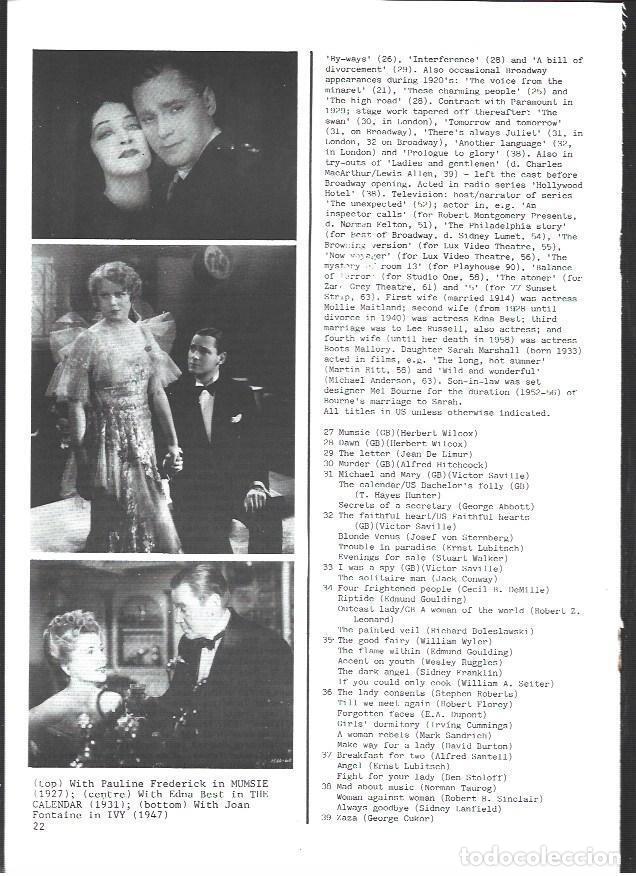 Postais: LAMINA 39629: Herbert Marshall en diferentes peliculas - VVAA