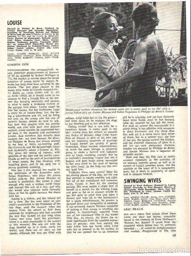 Postcards: LAMINA 39550: Jeanne Moreau en Louise - VVAA