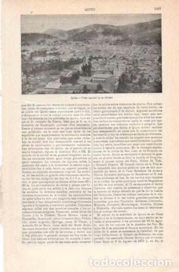 Postcards: LAMINA V37794: Vista parcial de Quito - Varios
