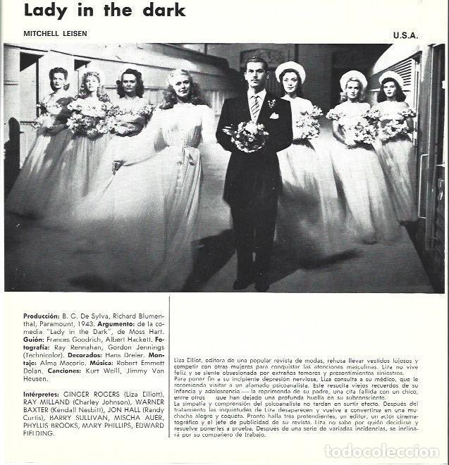 Postais: LAMINA 39343: Lady in the dark con Ginger Rogers - VVAA