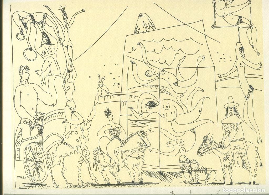 Cartes Postales: Carpeta Pablo Picasso con 4 grabados tematica Circense (circo) - Pablo Picasso