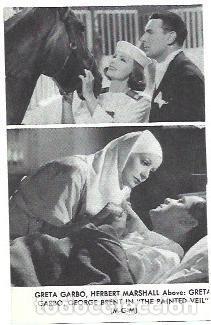 Postales: LAMINA 40006: Greta Garbo en The painted veil - NULL