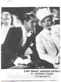 Postales: LAMINA 40030: Cary Grant en Blonde Venus - NULL