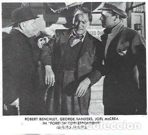 Postales: LAMINA 40252: George Sanders en Foreign Correspondent - NULL