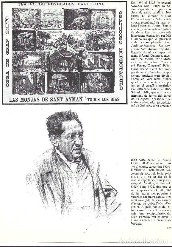 Postales: LAMINA 35926: Programa del Teatro Novedades e Iscle Soler, por Ramon casas - Edmon Valles