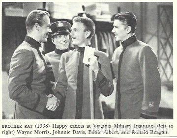 Cartes Postales: LAMINA 39686: Escena de Brother Rat con Ronald Reagan - NULL