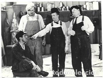Postales: FOTOGRAFIA 39817: Oliver y Hardy con dos actores - NULL - Foto 1