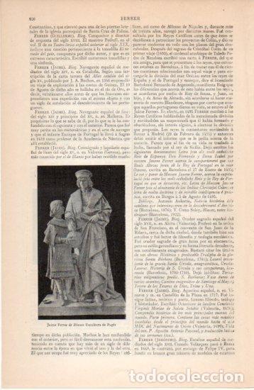 Postkarten: LAMINA V38691: Jaime Ferrer de Blanes escultura por Pages - Varios