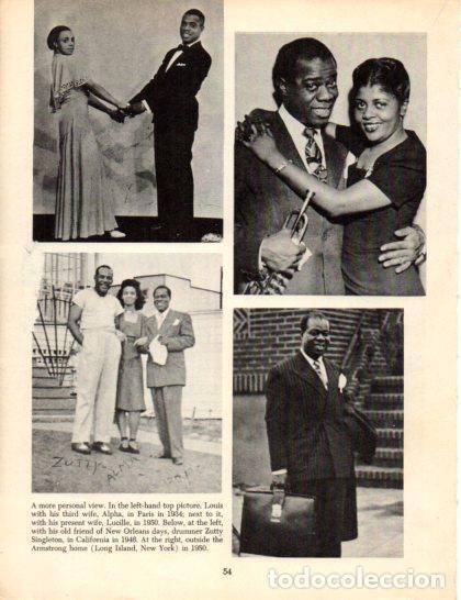 Postais: LAMINA V50322: Louis Armstrong and Alpha in Paris in 1934 - Orrin Keepnews