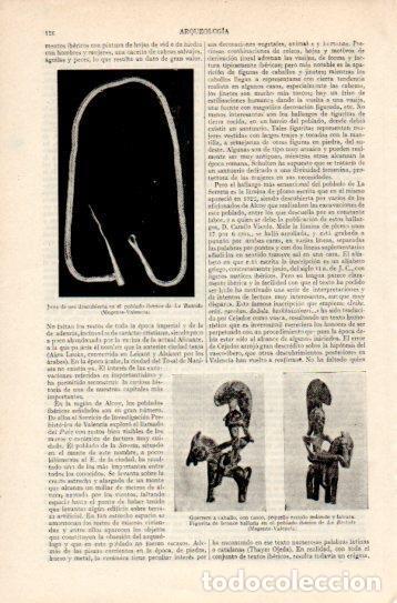 Postkarten: LAMINA V38773: Figuritas halladas en el poblado iberico La Bastida, Valencia - Varios