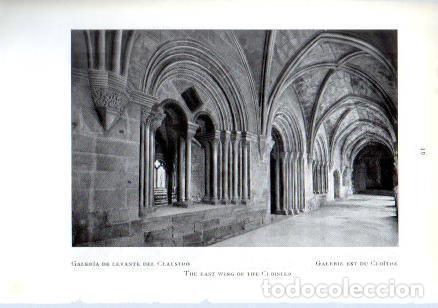 Cartoline: LAMINA V49589: Monasterio de Poblet. Galeria de Levante del Claustro - Luis Domenech y Montaner
