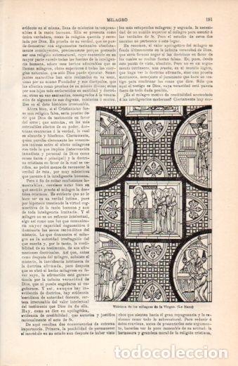 Cartoline: LAMINA V38381: Vidriera de los milagros de la Virgen en Le Mans - Varios