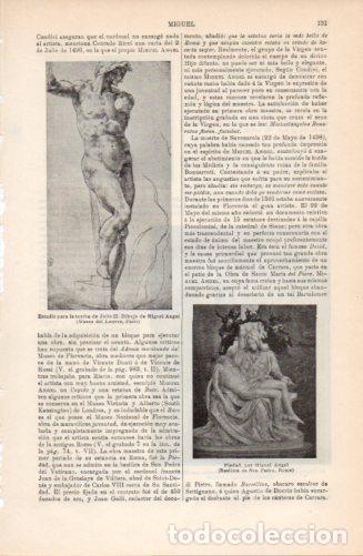 Postcards: LAMINA V38371: Estudio para la tumba de Julio II por Miguel Angel - Varios