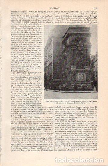 Postcards: LAMINA V38589: Fuente de Moliere proyecto de Visconti - Varios