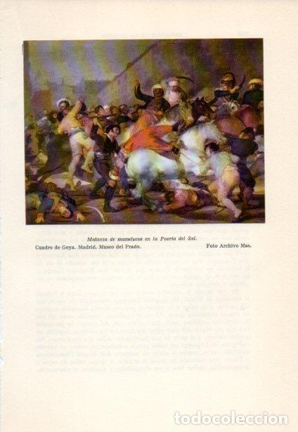 Cartoline: LAMINA V38898: Matanza de mamelucos en la Puerta del Sol por Goya - Martin de Riquer