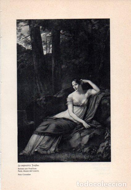 Cartoline: LAMINA V38883: La emperatriz Josefina por Prud'hon - Martin de Riquer