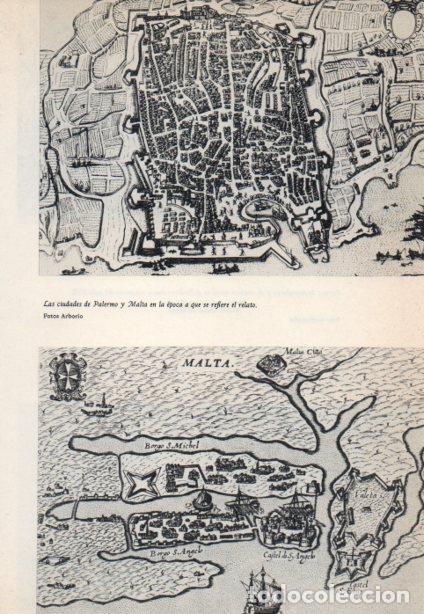 Cartoline: LAMINA V38854: Plano de las ciudades de Palermo y Malta - Martin de Riquer