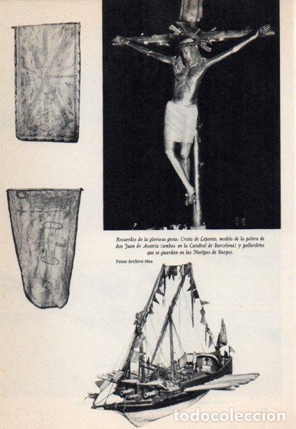 Cartoline: LAMINA V38849: Cristo de Lepanto y galera de Juan de Austria - Martin de Riquer