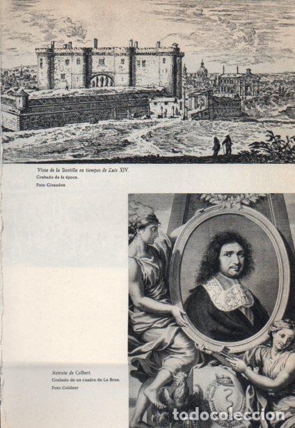 Postkarten: LAMINA V38864: Vista de la Bastilla en tiempos de Luis XIV y retrato de Colbert - Martin de Riquer