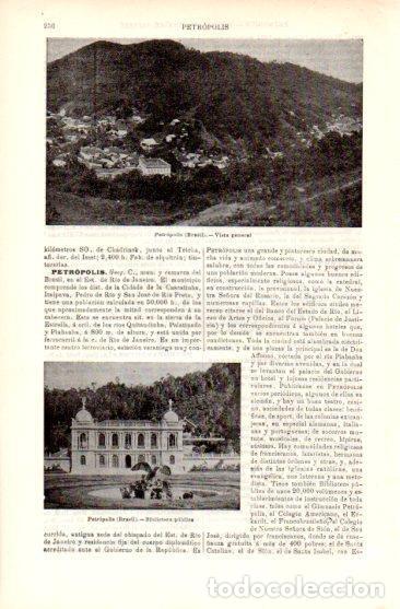 Postales: LAMINA V49682: Vista general de Petropolis, Brasil - Varios