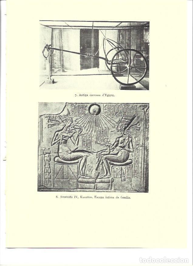 Postales: LAMINA 36298: Amenofis IV y carroza del antiguo Egipto - VVAA