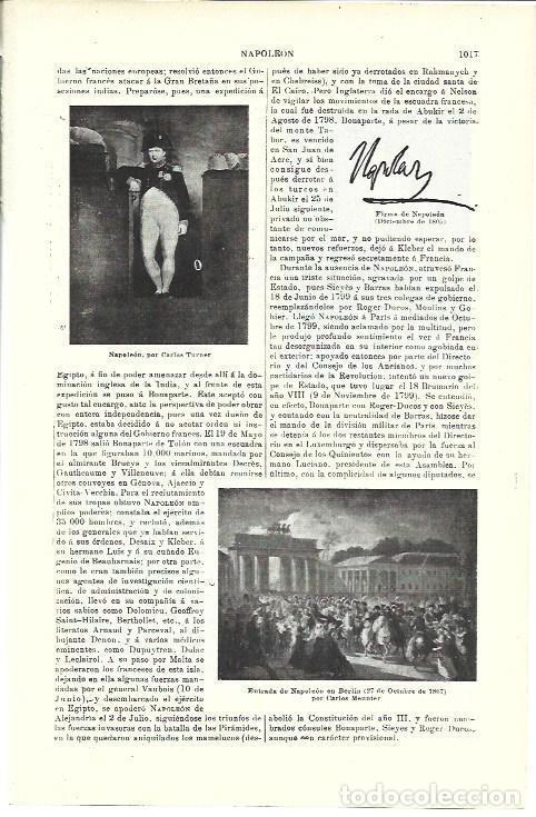 Postkarten: LAMINA ESPASA 40077: Napoleon, por Turner - Varios