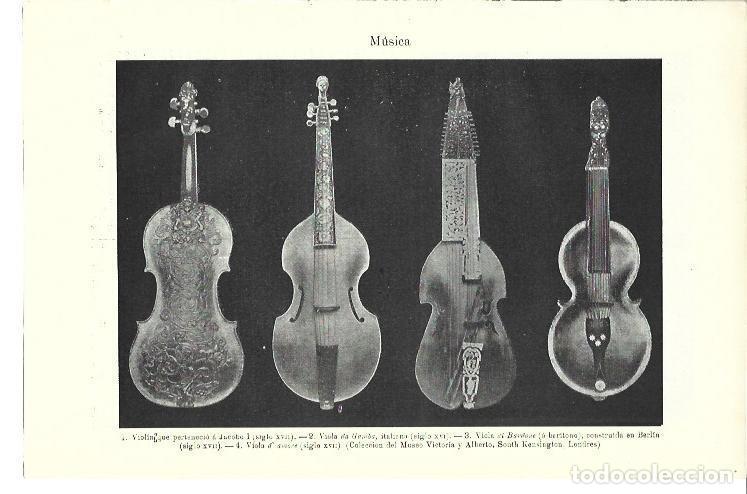 Postales: LAMINA ESPASA 40035: violines y violas - Varios
