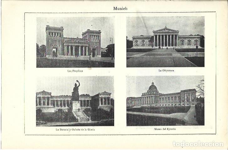 Postkarten: LAMINA ESPASA 39929: Edificios emblemtaticos de Munich - Varios