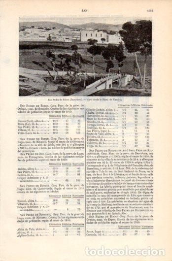 Postcards: LAMINA V39427: Vista de San Pedro de Ribas, Barcelona - Varios