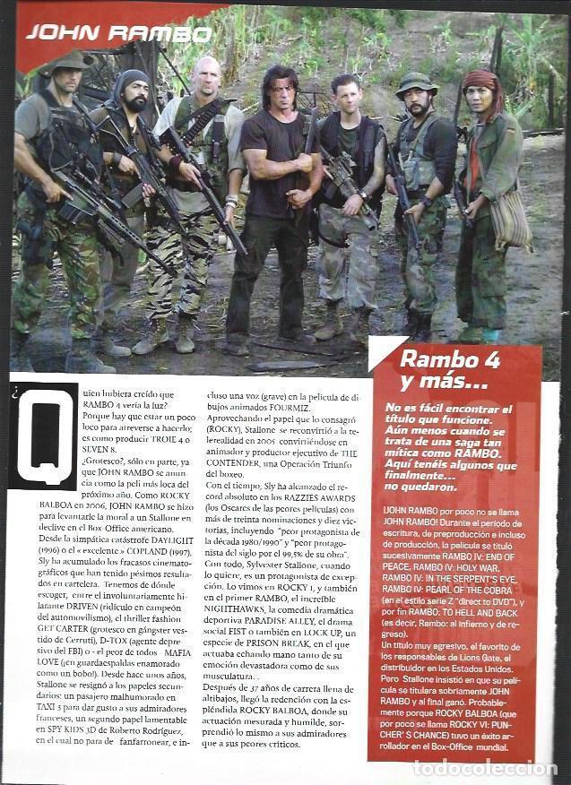 Postales: LAMINA 40728: Escena de Rambo 4 - Varios